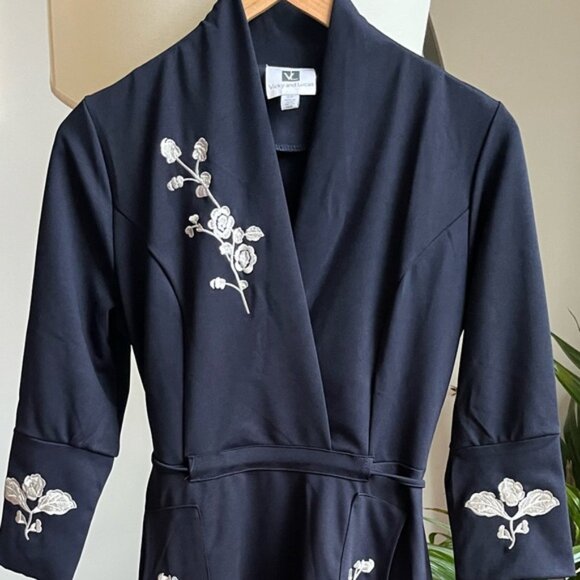 Vicky and Lucas Long Sleeve Embroidered Dress - Picture 2 of 5
